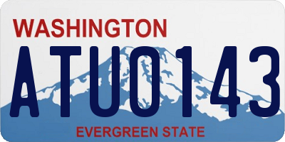 WA license plate ATU0143