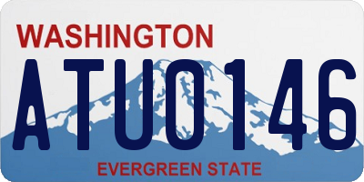 WA license plate ATU0146
