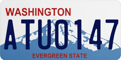 WA license plate ATU0147
