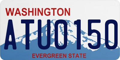 WA license plate ATU0150
