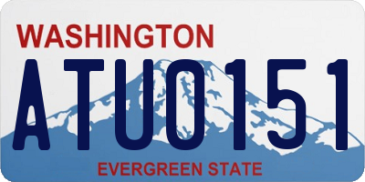 WA license plate ATU0151