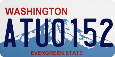 WA license plate ATU0152