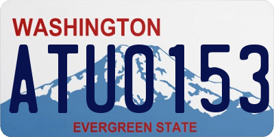 WA license plate ATU0153