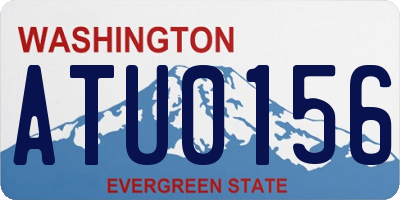 WA license plate ATU0156