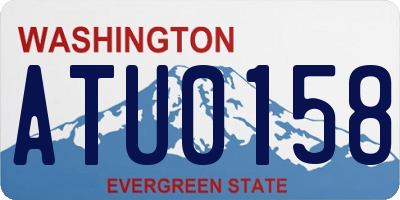 WA license plate ATU0158