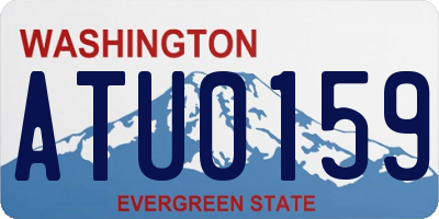 WA license plate ATU0159