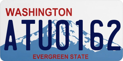 WA license plate ATU0162