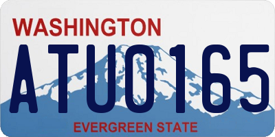 WA license plate ATU0165
