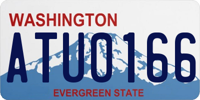 WA license plate ATU0166
