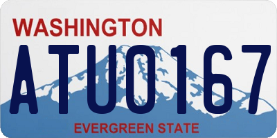 WA license plate ATU0167