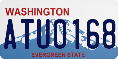 WA license plate ATU0168