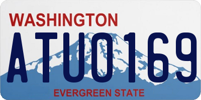 WA license plate ATU0169