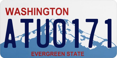 WA license plate ATU0171