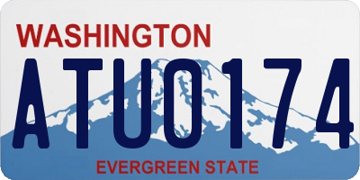 WA license plate ATU0174
