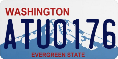 WA license plate ATU0176