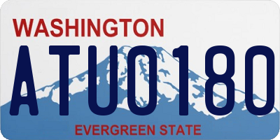 WA license plate ATU0180