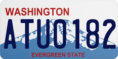 WA license plate ATU0182