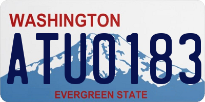 WA license plate ATU0183