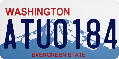 WA license plate ATU0184