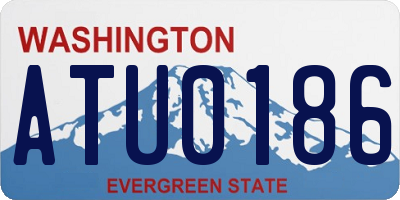 WA license plate ATU0186