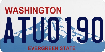 WA license plate ATU0190