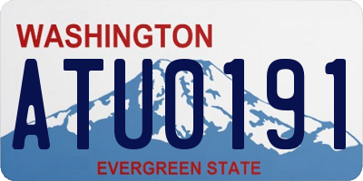 WA license plate ATU0191