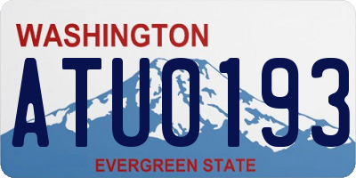 WA license plate ATU0193