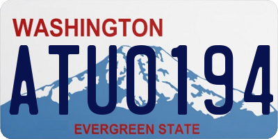 WA license plate ATU0194