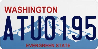 WA license plate ATU0195