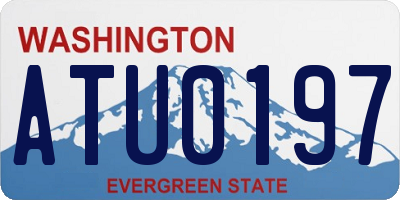 WA license plate ATU0197
