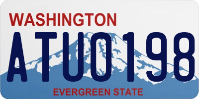 WA license plate ATU0198