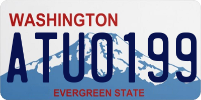WA license plate ATU0199