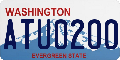 WA license plate ATU0200
