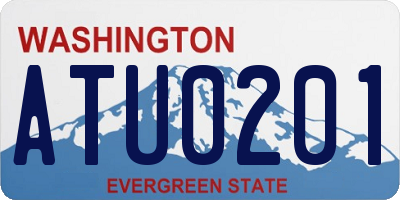 WA license plate ATU0201