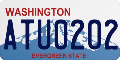 WA license plate ATU0202