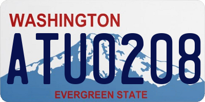 WA license plate ATU0208