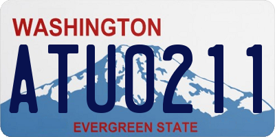 WA license plate ATU0211