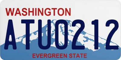 WA license plate ATU0212