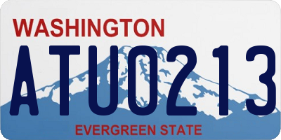 WA license plate ATU0213