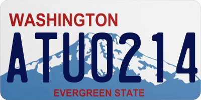 WA license plate ATU0214