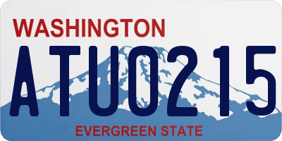 WA license plate ATU0215