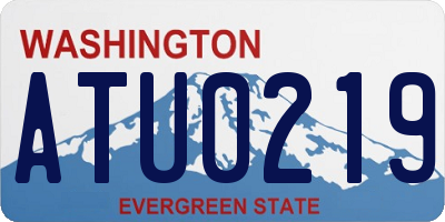 WA license plate ATU0219