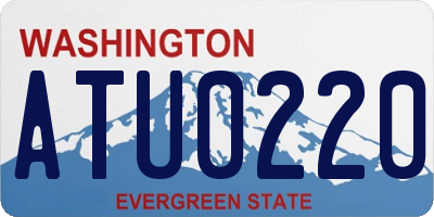 WA license plate ATU0220