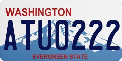 WA license plate ATU0222