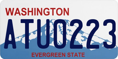 WA license plate ATU0223