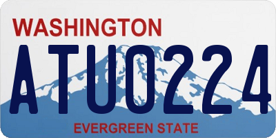 WA license plate ATU0224