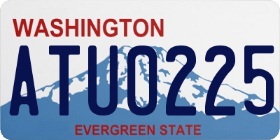 WA license plate ATU0225