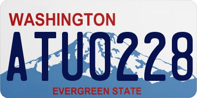 WA license plate ATU0228
