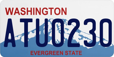 WA license plate ATU0230