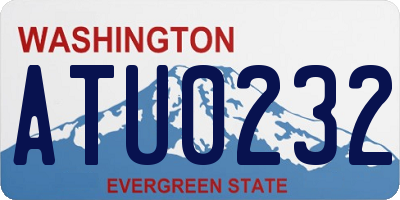 WA license plate ATU0232